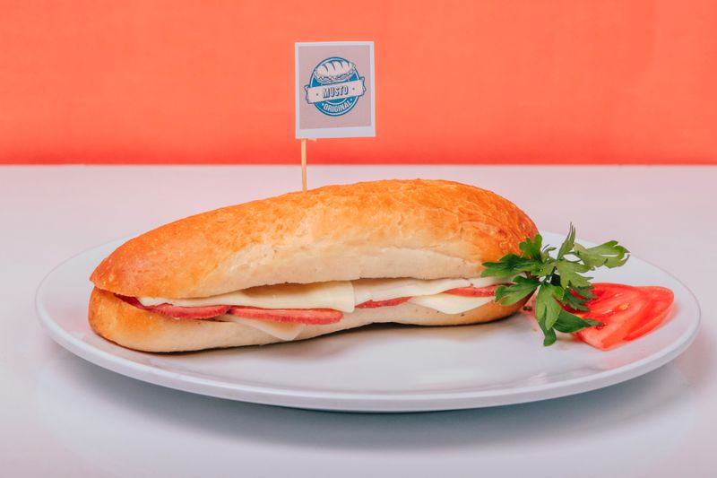 Ham and cheese hoagie classic sandwich