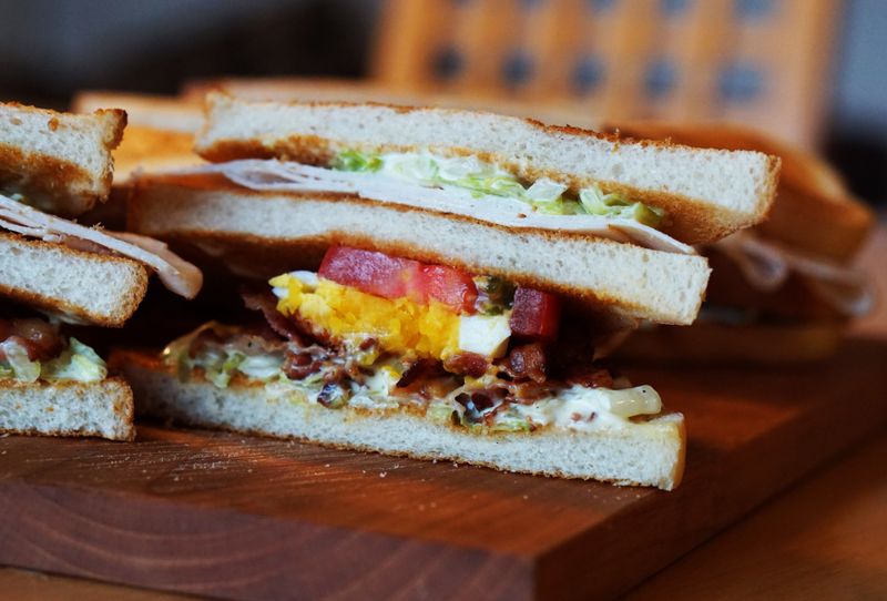 Turkey breast hoagie with fresh toppings