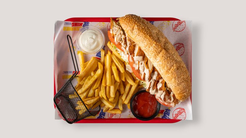 Club sandwich hoagie triple decker